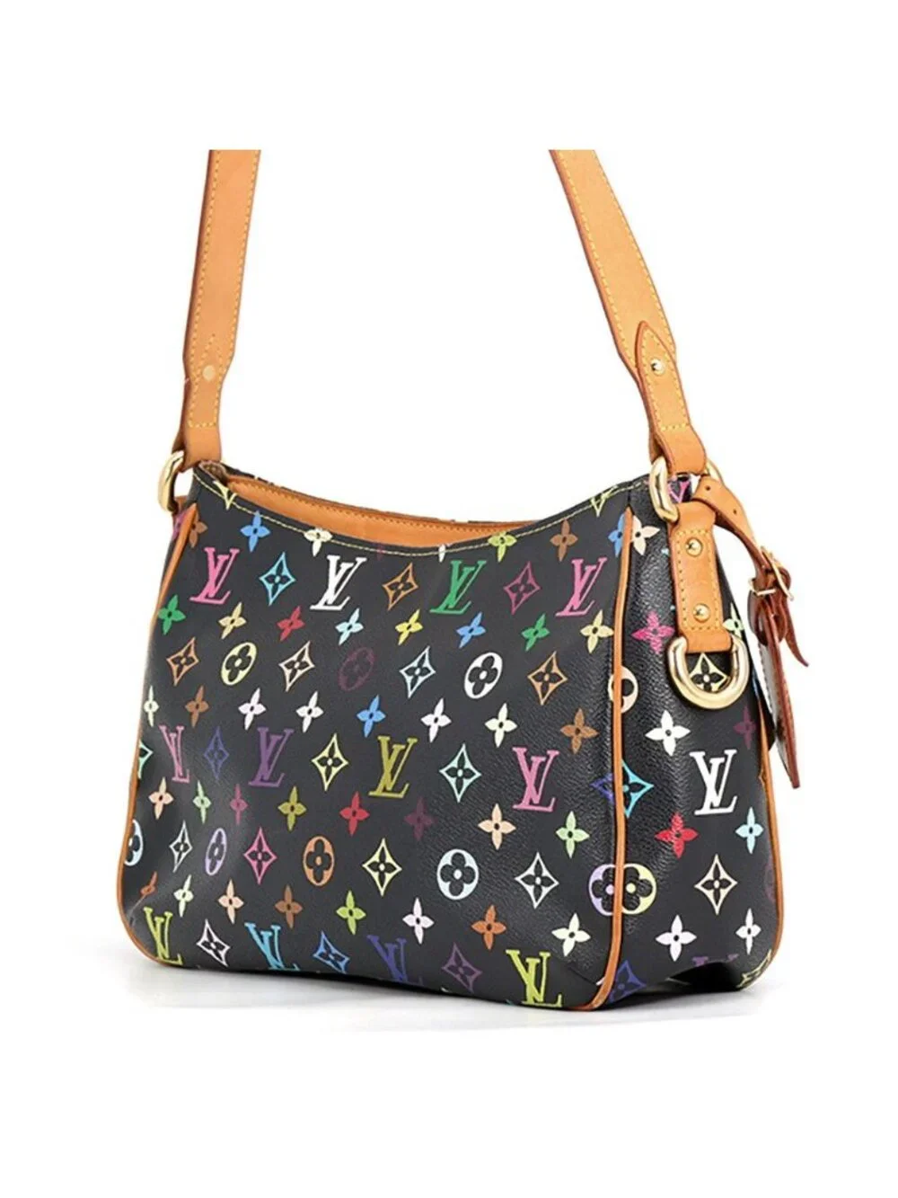 Louis Vuitton Shoulder Bag Monogram Multicolor Lodge GM Black
